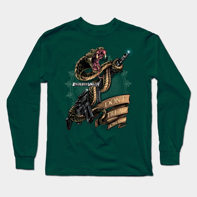 Snake and Rifle Long Sleeve T-Shirt by FlylandDesigns